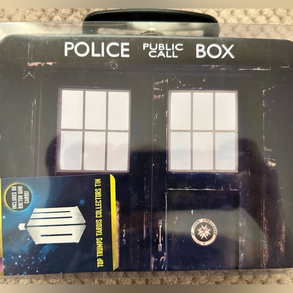 Doctor Who Top Trumps collectors Tin and cards